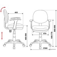 Компьютерное кресло Бюрократ CH-W356AXSN (синий)