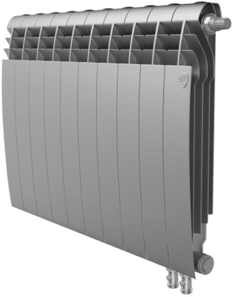 

Биметаллический радиатор Royal Thermo BiLiner 500 Silver Satin VR (10 секций)