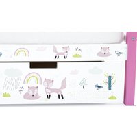 Кровать-тахта Бельмарко Svogen 1353 (лаванда/белый, лисята)