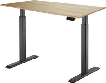 Стол для работы стоя ErgoSmart Electric Desk Prime 1200х650х18 мм (дуб натуральный/черный)