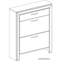 Тумба для обуви Anrex Olivia 2D1S Вудлайн Кремовый/Дуб Анкона в Витебске