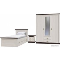 Комплект мебели для спальни Интерлиния Тауэр-9 (вудлайн/дуб венге)