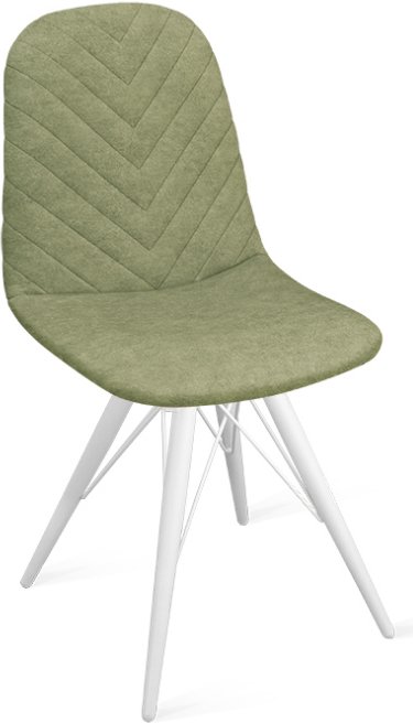 

Стул Трия Шерри К3 (белый матовый/микровелюр Duna Olive)