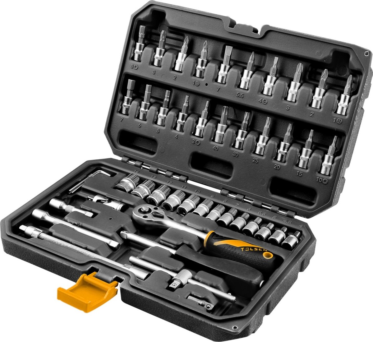

Универсальный набор инструментов Tolsen TT15138 (46 предметов)