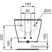 Биде Ideal Standard Connect space E1201