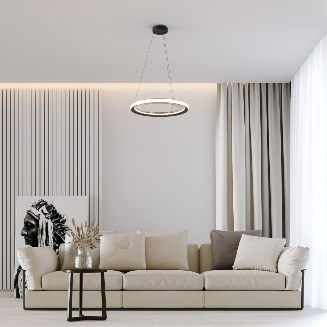 

Подвесная люстра Евросвет 40024/1 LED (серый)