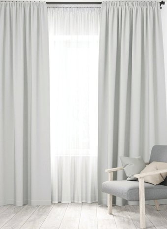 Комплект штор Loon Латте на ленте GO.LEN.LAT-4 (светло-серый)