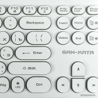 Клавиатура Dialog Gan-Kata KGK-16U (белый)