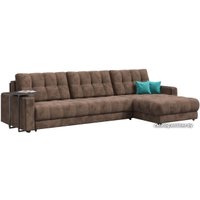 Угловой диван Craftmebel Boss Max угол new (ткань, alkantara шоколад)