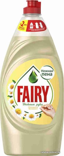 Средство для мытья посуды Fairy Нежные ручки Ромашка и витамин Е 1350 мл