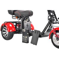 Электроскутер White Siberia CityCoco WS-Pro Trike 3000W 21Ah (с красными брызговиками)
