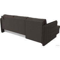 Угловой диван Лига диванов Слим левый 121148L (рогожка Амур, коричневый)