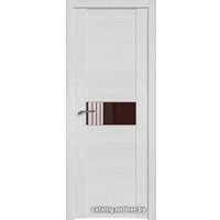 Межкомнатная дверь ProfilDoors 2.05XN L 90x200 (монблан, стекло lacobel коричневый лак)