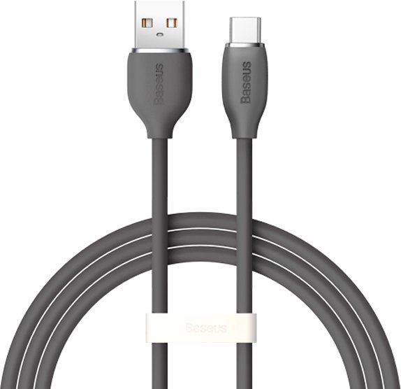 

Кабель Baseus Jelly Liquid Silica Gel Fast Charging Data Cable USB Type-A - USB Type-C 100W CAGD010001 (1.2 м, черный)