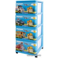 Комод Dunya Машинки 040313 (синий)