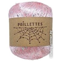 Пряжа для вязания Wool Sea Paillettes 055 50 г 275 м (светло-розовый, 4 мотка)