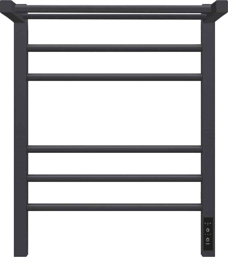 

Полотенцесушитель Granula Квадро Сплит 50х60 (с полкой, терморегулятор, черный)