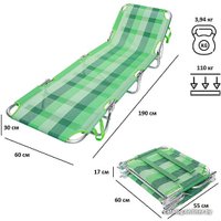 Шезлонг Green Glade М6188 (зеленый)