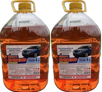 Стеклоомывающая жидкость Бобруйский завод биотехнологий Кругозор премиум зимний -20 8л (2 шт по 4 л)