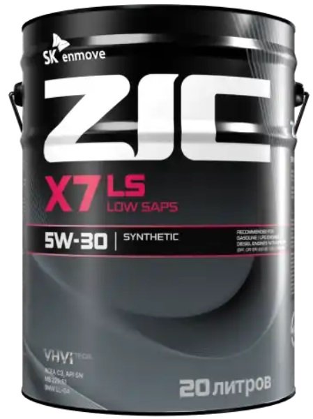 

Моторное масло ZIC X7 LS 5W-30 20л