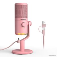 Проводной микрофон Maono DM30 (розовый)