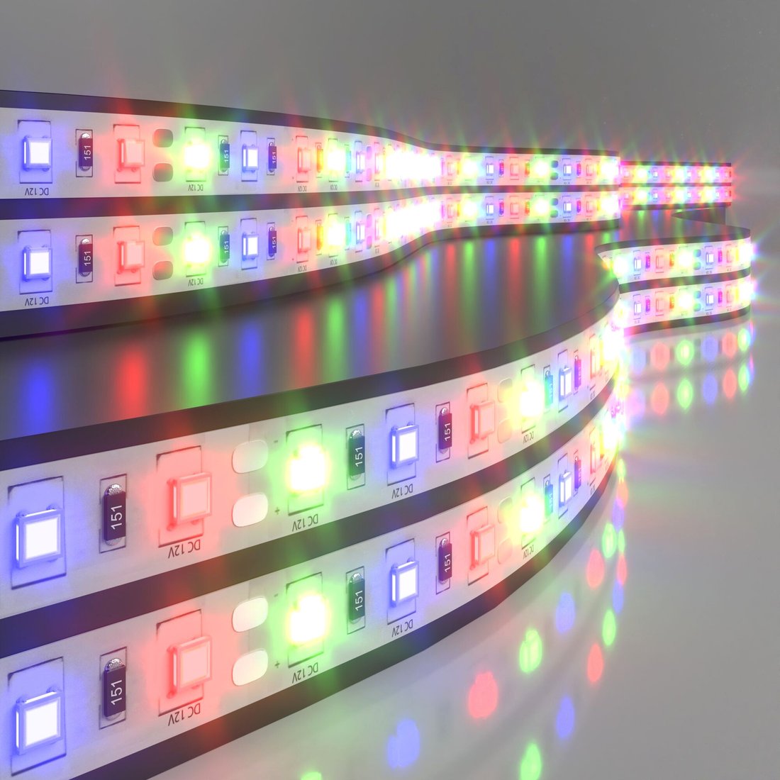 

Светодиодная лента Elektrostandard 12V 14.4W 60Led 5050 IP20 RGB, 5м