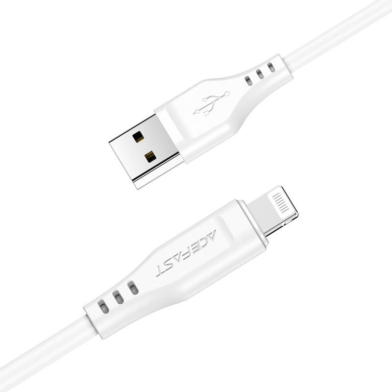 

Кабель AceFast C3-02 USB Type-A - Lightning (1.2 м, белый)