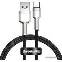 Кабель Baseus Cafule Series Metal Data Cable USB Type-A - Type-C 66W CAKF000201 (2 м, черный)