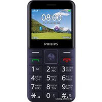 Кнопочный телефон Philips Xenium E207 (синий)