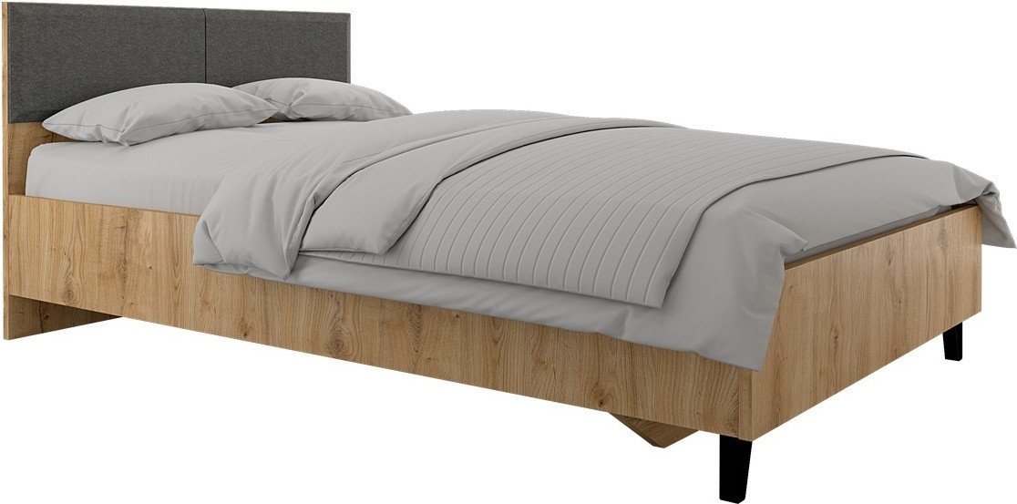 

Кровать Black Red White Grace LOZ120х200 М (дуб наварра/графит)