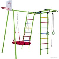 Детский спортивный комплекс Формула здоровья Street 1 (салатовый/радуга)