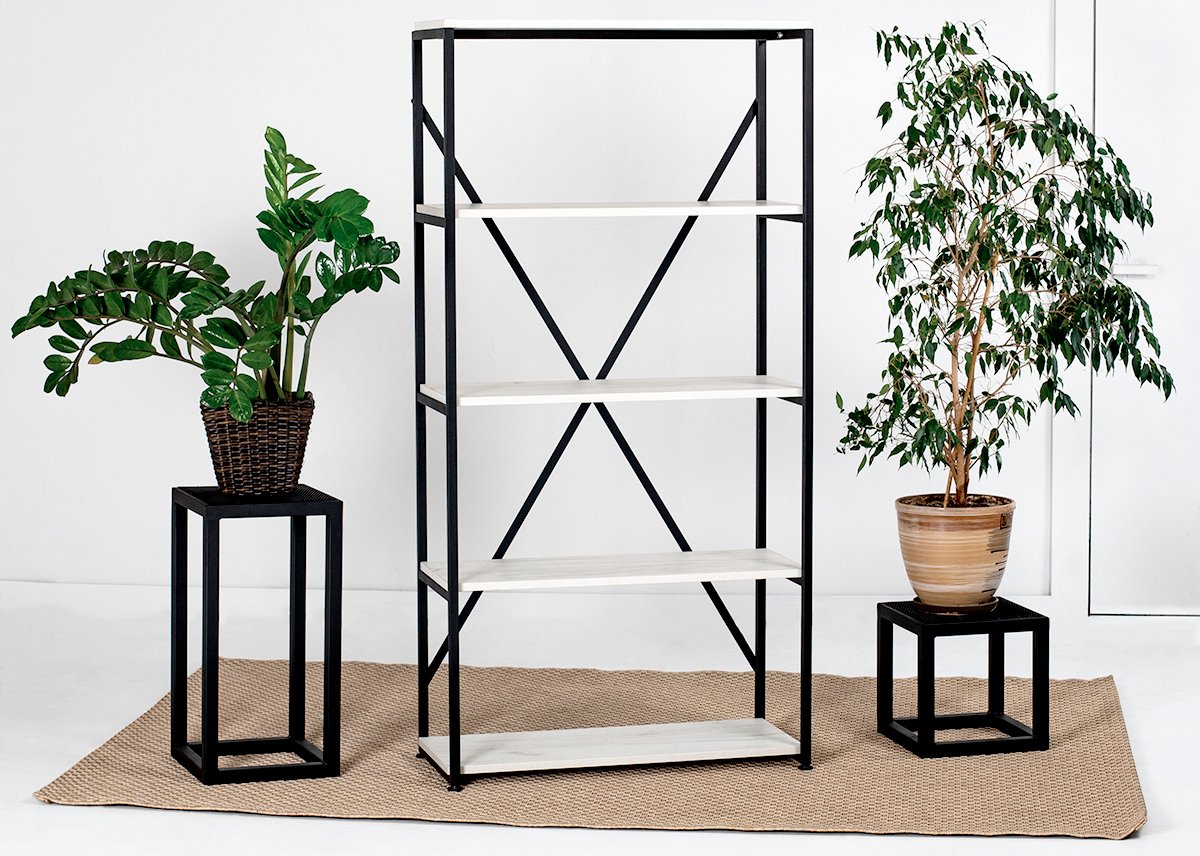 

Стеллаж Millwood Neo Loft CH-1 (дуб белый craft/черный)