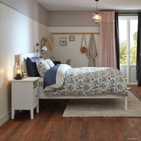 Кровать Ikea Иданэс 200x160 (белый, лонсет) 994.065.10