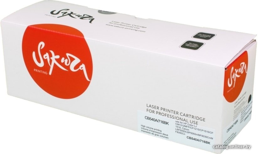 Картридж Sakura Printing SACB540A/716Bk (аналог HP CB540A/716Bk)