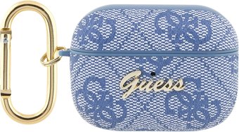 Чехол CG Mobile Guess Leather 4G with Metal Logo для AirPods Pro 2 GUAP24GSMB (синий)