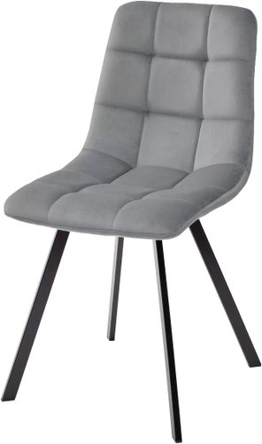Стул M-City Ричи 688M05749 (H-14 серый велюр/черный)