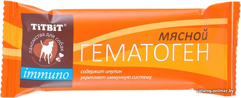 Лакомство для собак TiTBiT Гематоген мясной Immuno 35 г