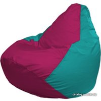 Кресло-мешок Flagman Груша Макси Г2.1-383 (бирюзовый/фуксия)