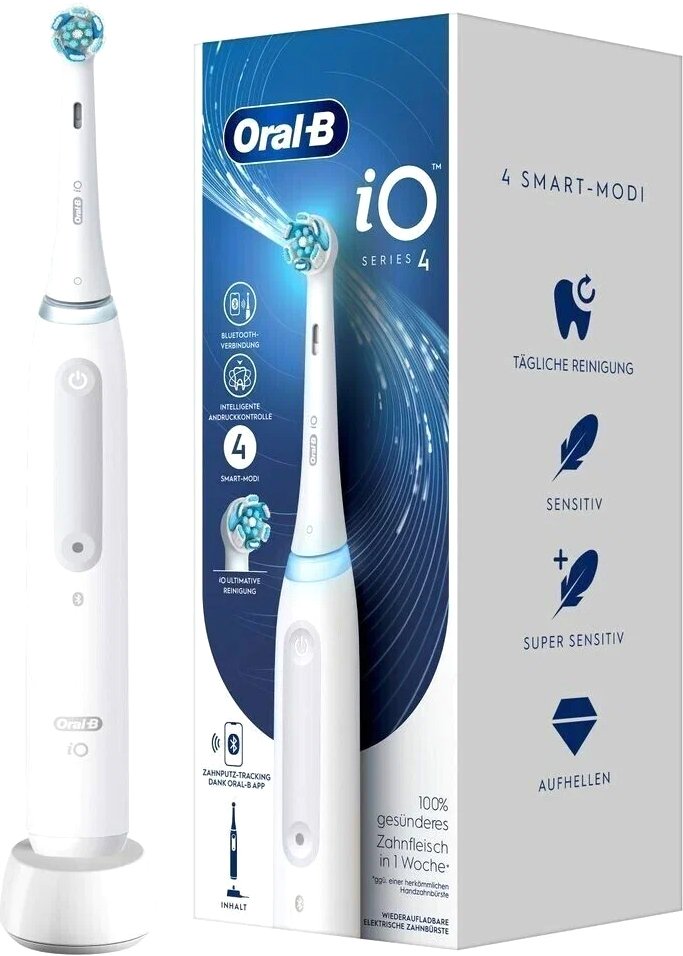 

Электрическая зубная щетка Oral-B iO Series 4 IOG4.1A6.0 (белый)