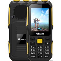 Кнопочный телефон Olmio X02 (черный/желтый)