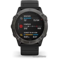 Умные часы Garmin Fenix 6X Sapphire (серый DLC/черный)