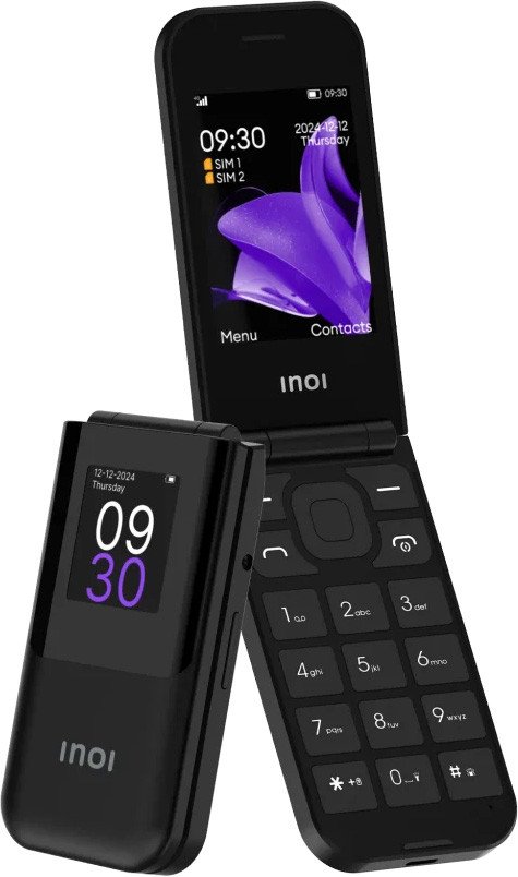 Кнопочный телефон Inoi 284 Flip 4G (черный)