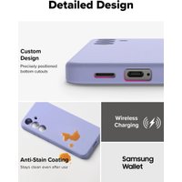 Чехол для телефона Ringke Silicone Magnetic для Galaxy S25 Lavender