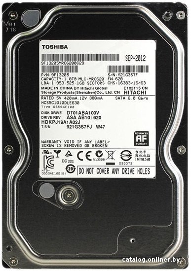 Жесткий диск Toshiba DT01ABA V 1TB DT01ABA100V