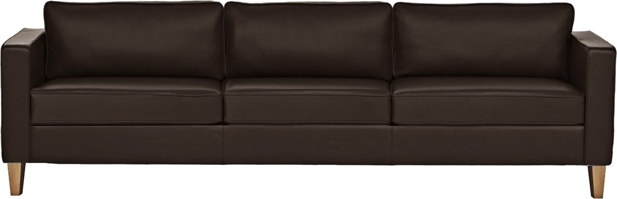 

Диван Brioli Вернер трехместный (экокожа, L13 коричневый/светлые ножки)