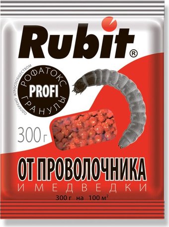Гранулы от вредителей Rubit Рофатокс от проволочника и медведки 300 г