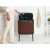 Система сортировки мусора Brabantia Bo Touch Bin 11+23 л (минерально-коричневый)