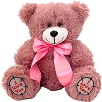 Классическая игрушка Sun&Rain Медведь Тед 30см (пудра)