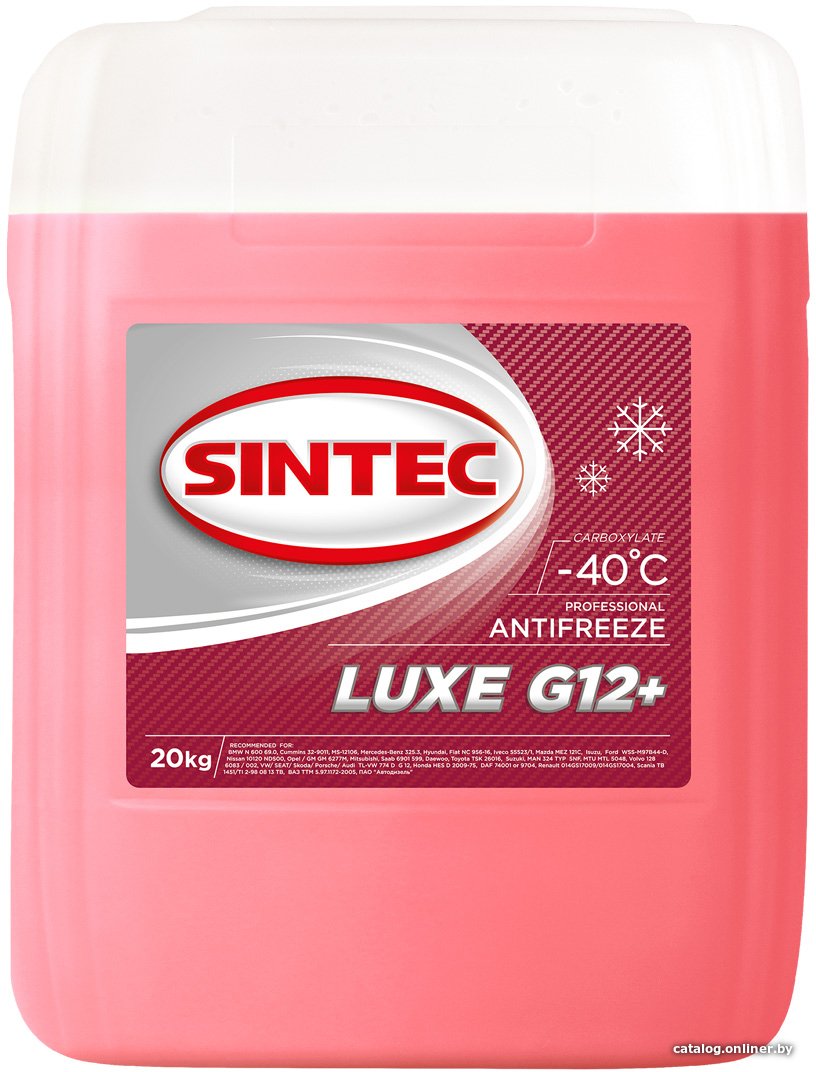 Антифриз Sintec Luxe G12+ 20кг