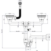 Сифон GranFest 12G14PB4-P2A